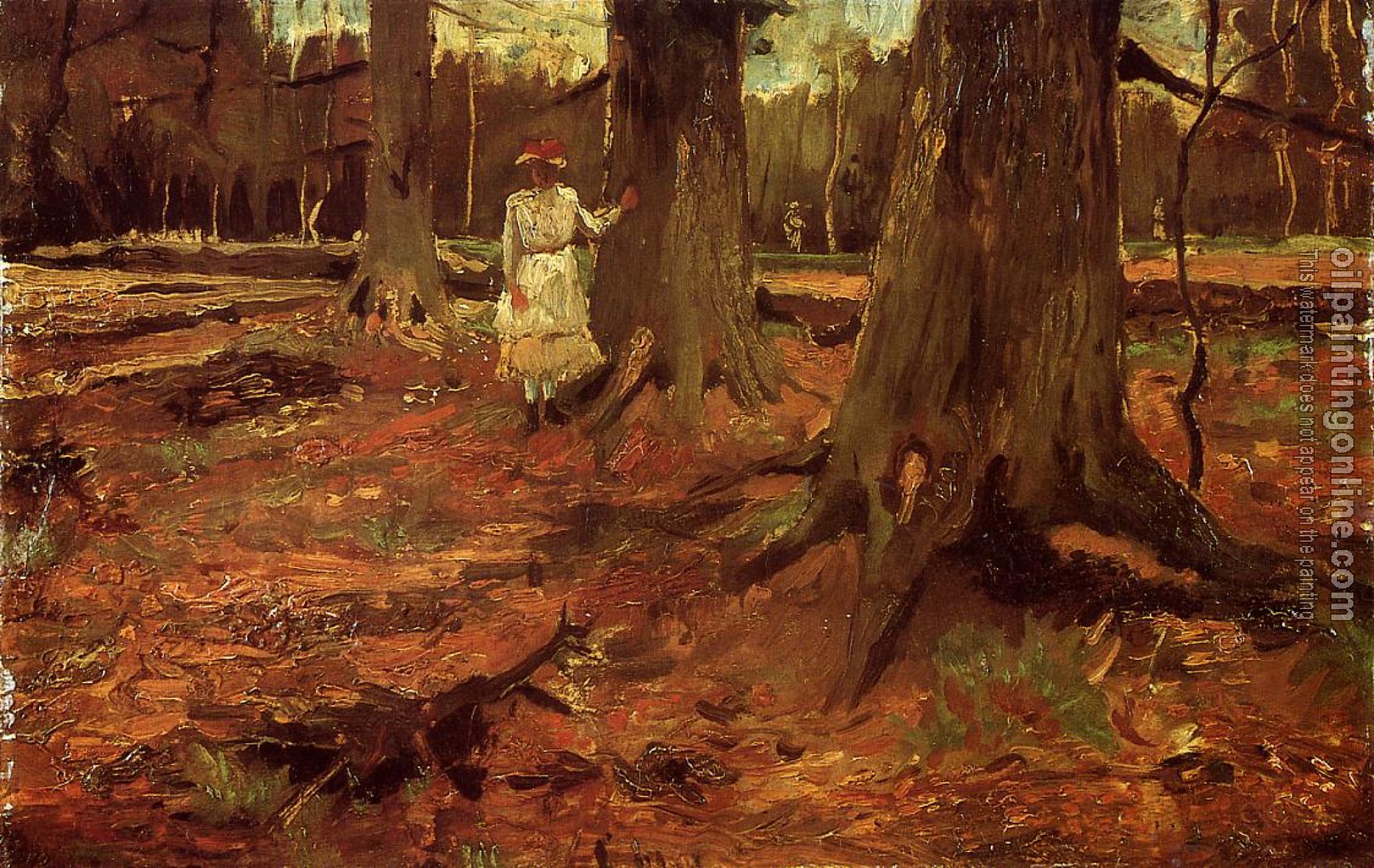 Gogh, Vincent van - A Girl in White in the Woods